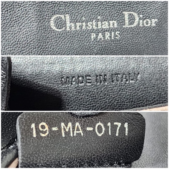 Authentic CHRISTIAN DIOR Lambskin Cannage Medium Miss Dior Flap Shoulder Bag Bla - Picture 10 of 16